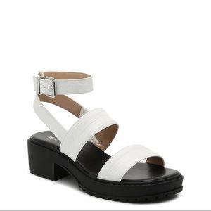 Petrova White Strappy Sandals